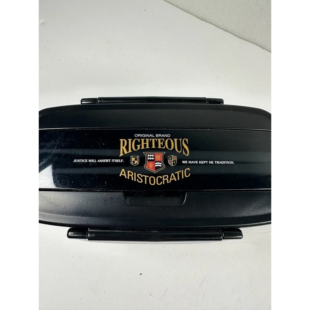 Righteous Aristocratic Two-Tier Bento Box FI-3057 Black Lunch Container A-6